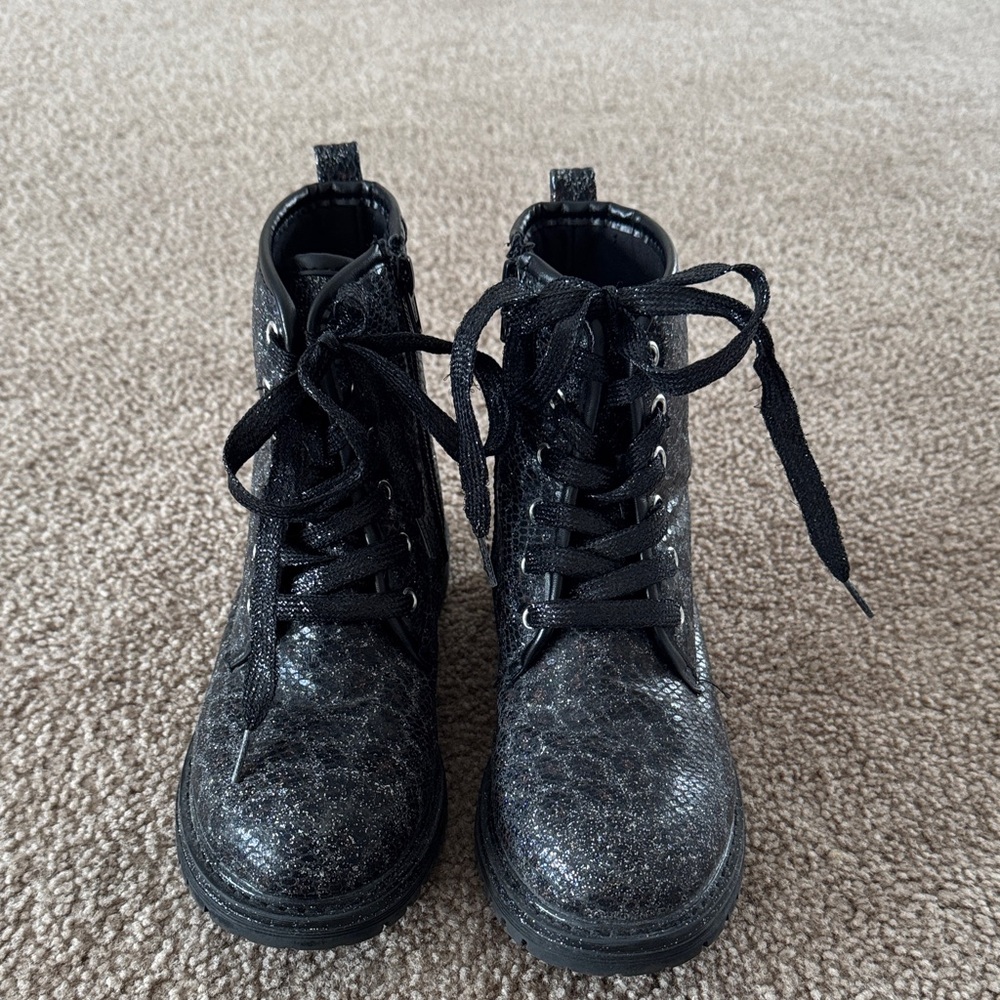 DV by Dolce Vita Black Glitter Kids Boots